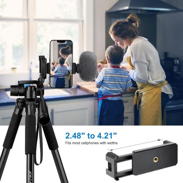 JOILCAN Camera Tripod for Canon Nikon Sony, 65" Aluminum All... - Image 7