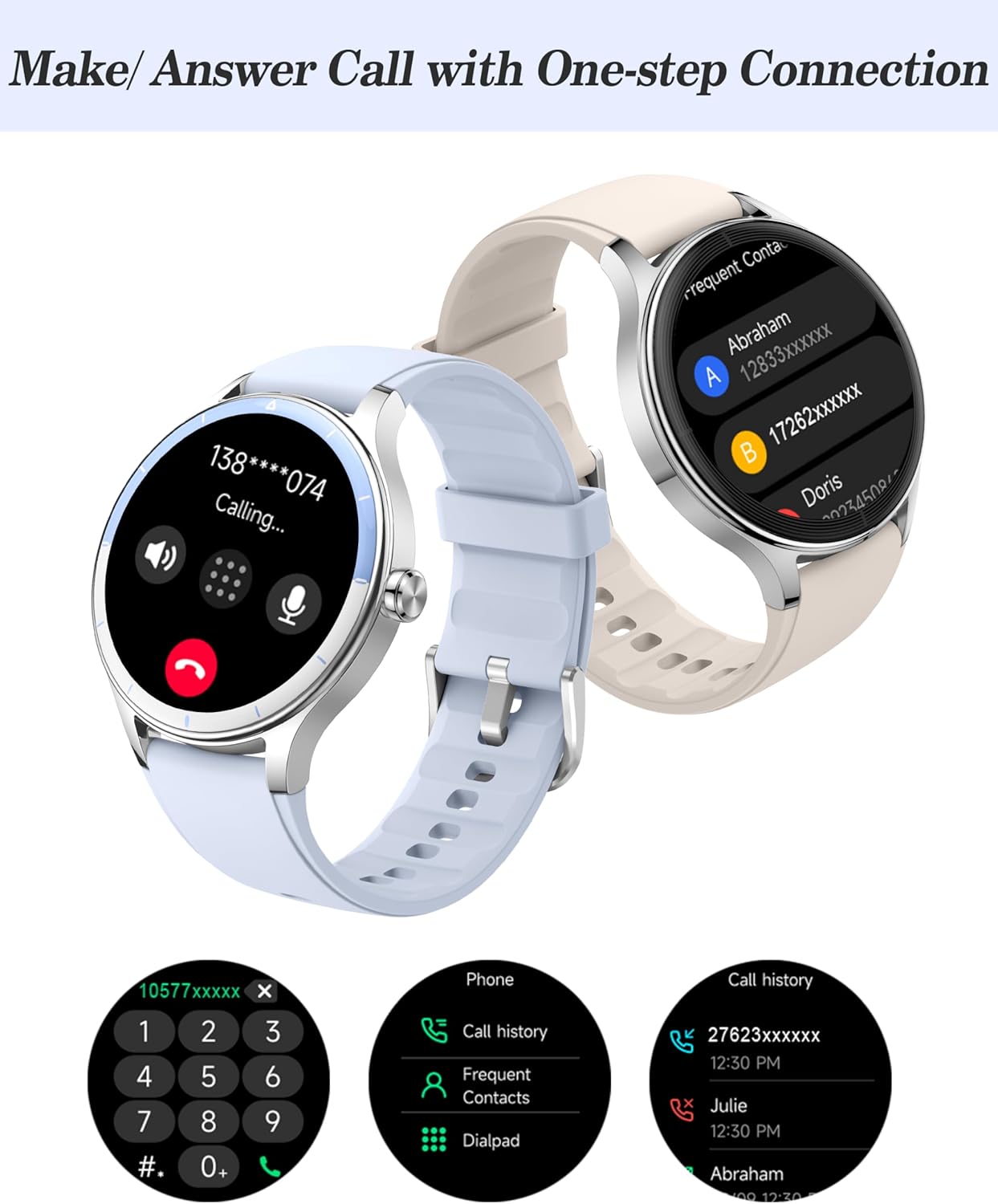 ZOSKVEE Smart Watch, 41mm Fitness Tracker, Answer/Make Calls... - Image 4