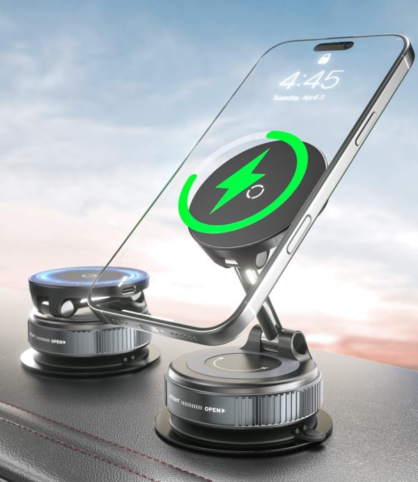 CloudValley 15W Fast Wireless Charger Car Phone Holder Mount... - Image 2