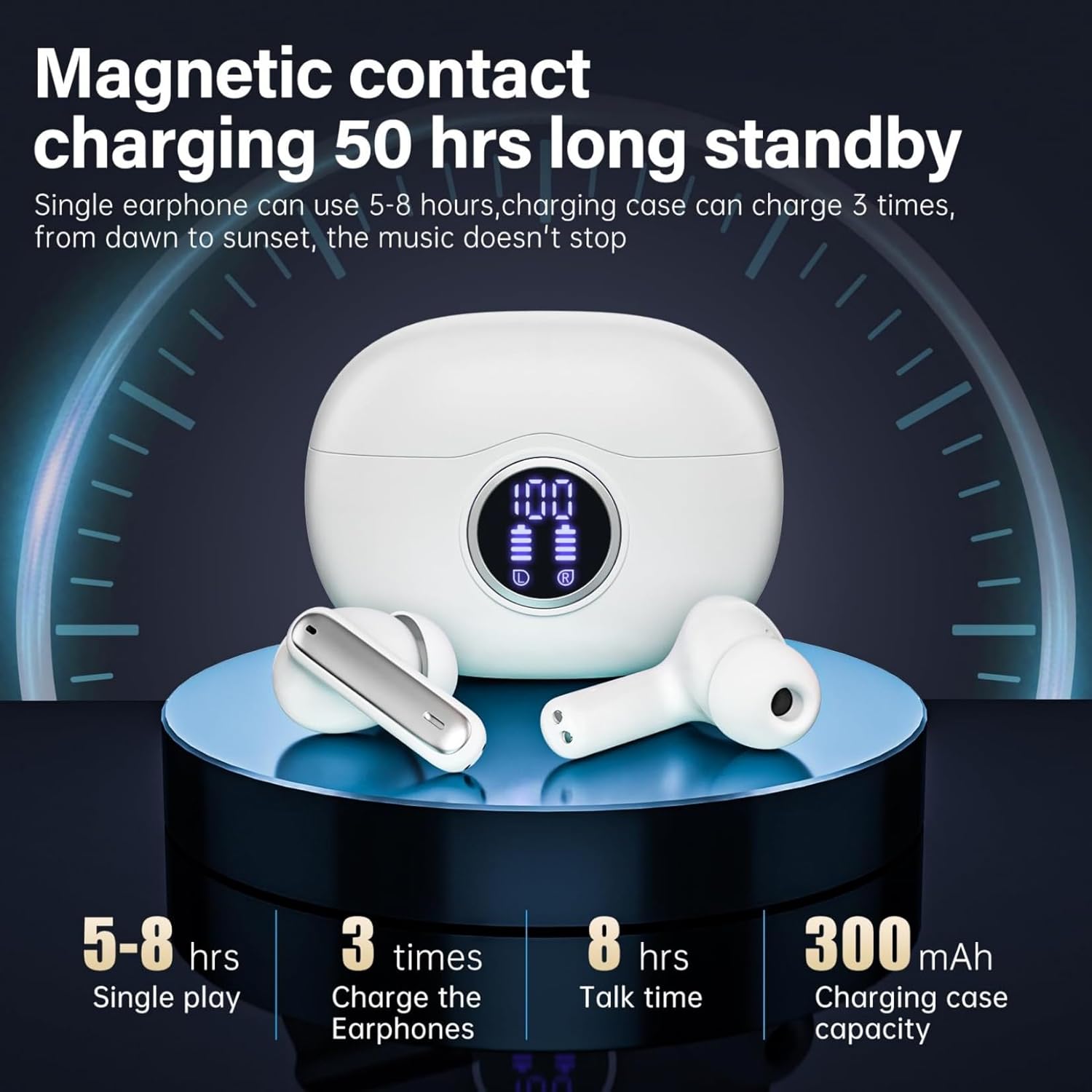 Sisism A10 Pro Wireless Earbuds Bluetooth 5.3 HiFi Stereo, 5... - Image 4