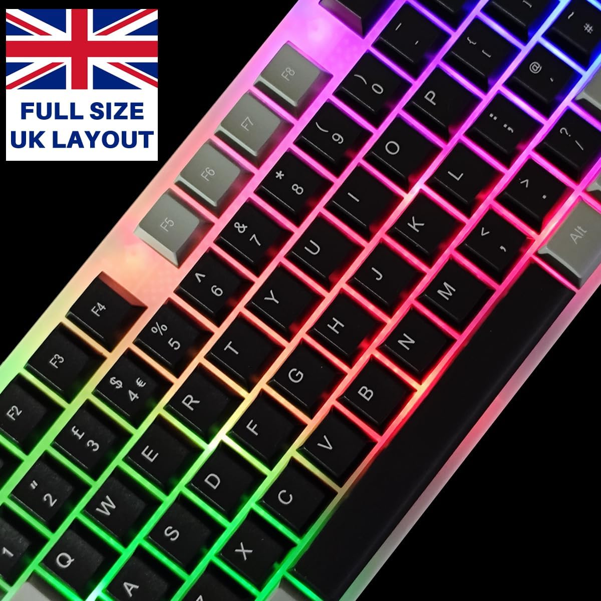 JUSTOP USB Wired Keyboard and Mouse Set, Luminous LED Lights... - Image 6