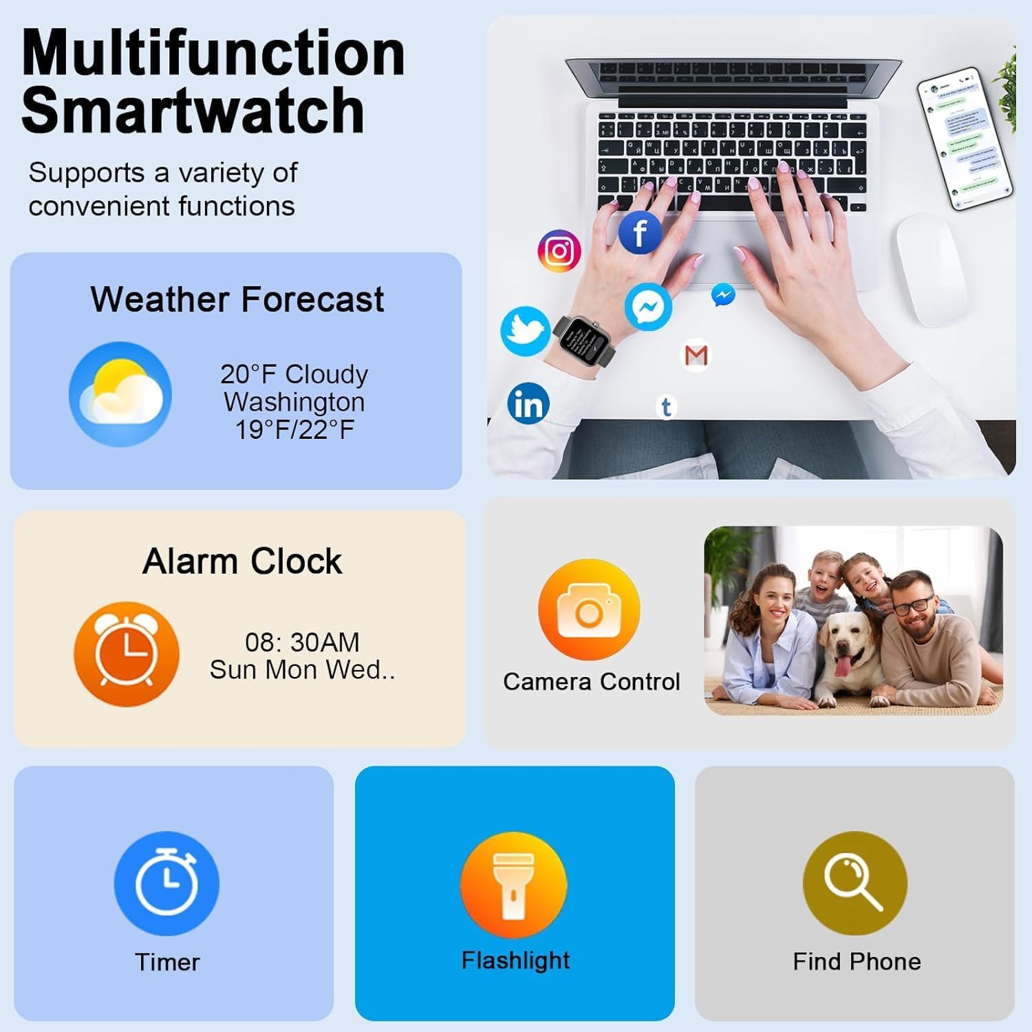 Smart Watch for Men Women 2025, 1.96" HD Watch with Make/Ans... - Image 7