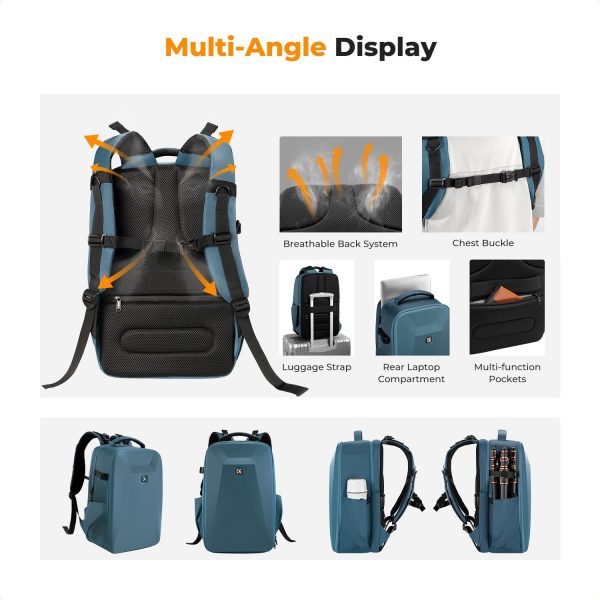 K&F Concept Camera Backpack,Hardshell DSLR Photography Camer... - Image 5
