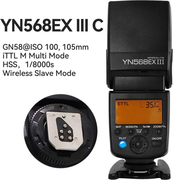 Yongnuo YN568EX III Wireless Master and Slave TTL Flash Spee... - Image 4