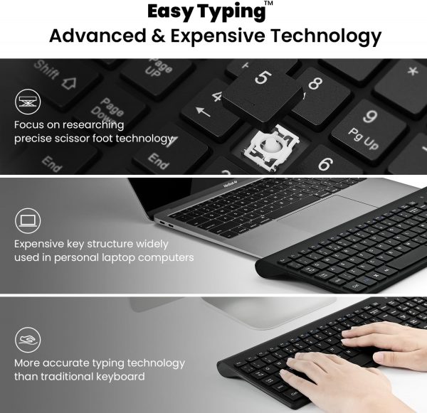 Wireless Keyboard Mouse Combo, cimetech 2.4G Ultra-Thin Keyb... - Image 3