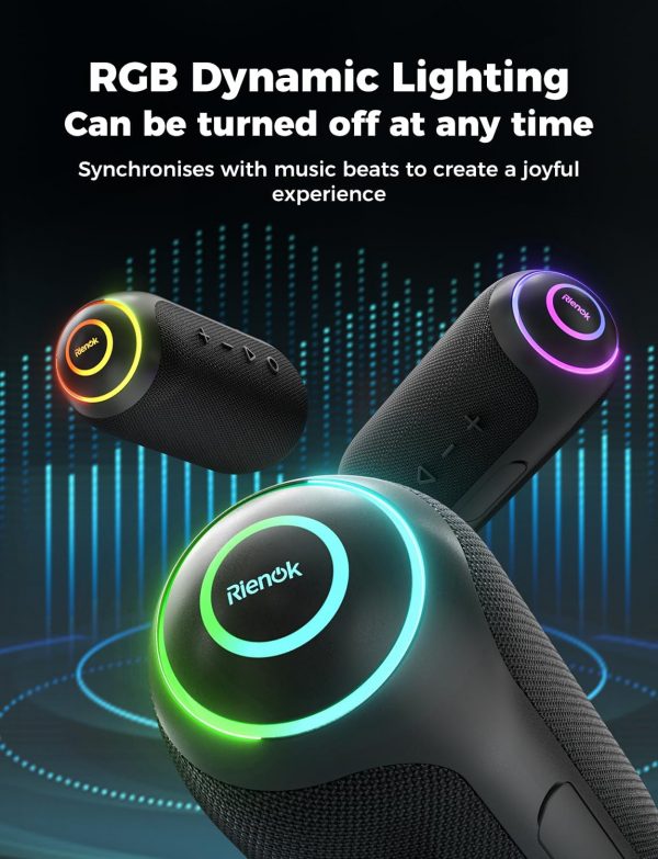 RIENOK Bluetooth Speaker 35W Wireless Portable Waterproof Sp... - Image 8
