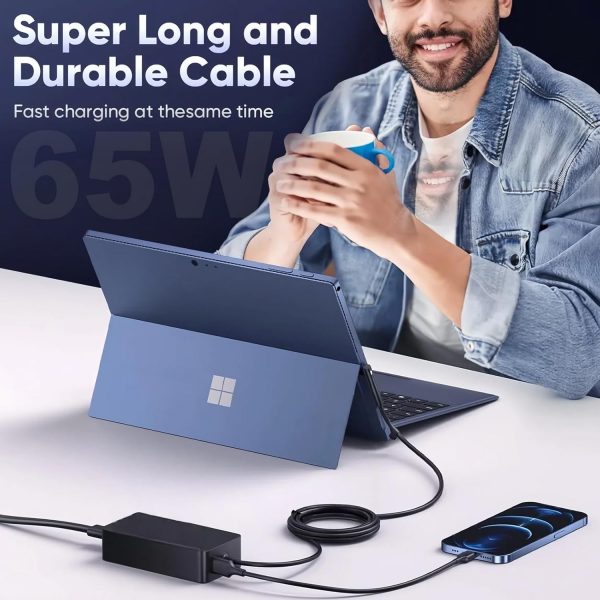 SCOVEE 65W Surface Pro Charger,Compatible Microsoft Surface ... - Image 4