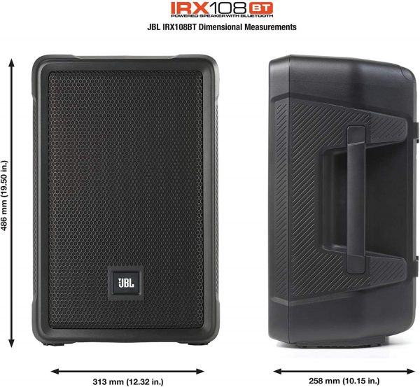 JBL IRX108BT Powered 8" Portable PA Speaker with Bluetooth c... - Image 5