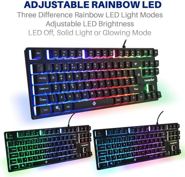 Combrite Falcon Gaming Keyboard And Mouse Set, TKL Compact S... - Image 3