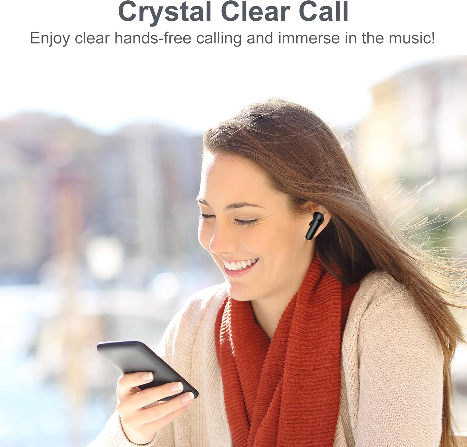 oraolo Active Noise Cancelling Earbuds, Wireless Earbuds, Bl... - Image 6