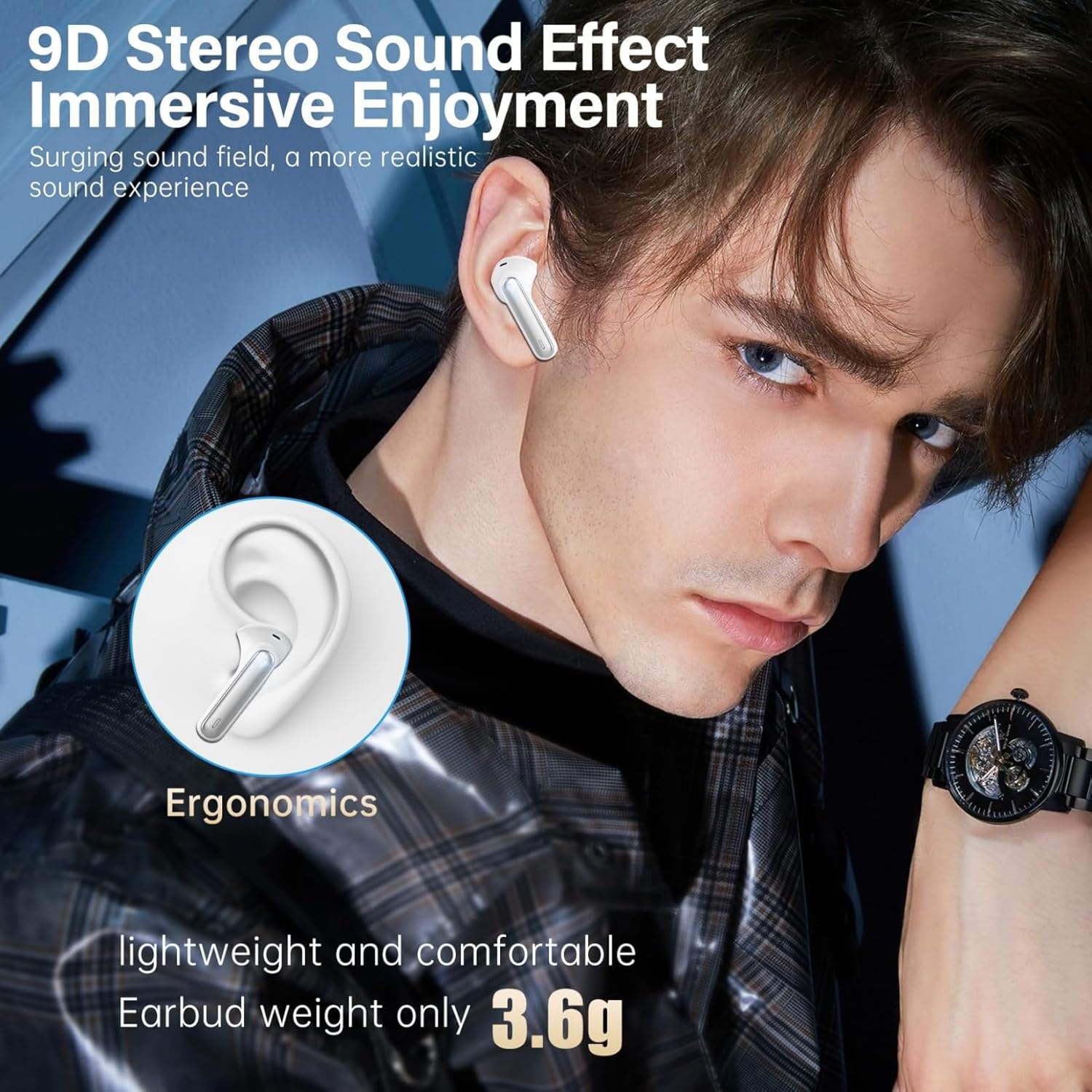Sisism A10 Pro Wireless Earbuds Bluetooth 5.3 HiFi Stereo, 5... - Image 6