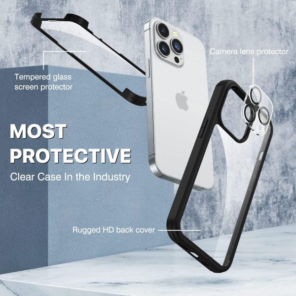 CENHUFO Compatible with iPhone 14 Pro Max Case Built-in Glas... - Image 4