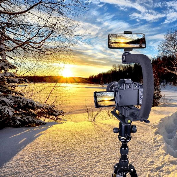 3-Shoe DSLR/Mirrorless/Action Camera Camcorder Phone Stabili... - Image 4