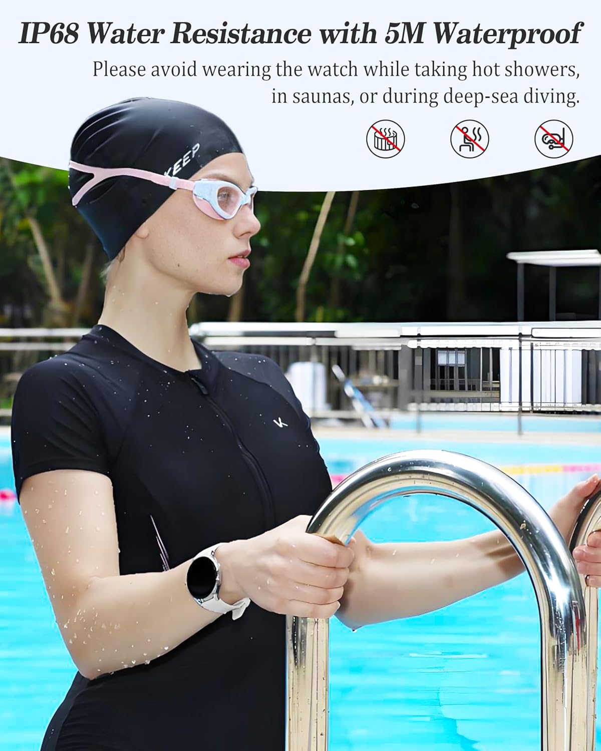 ZOSKVEE Smart Watch, 41mm Fitness Tracker, Answer/Make Calls... - Image 8