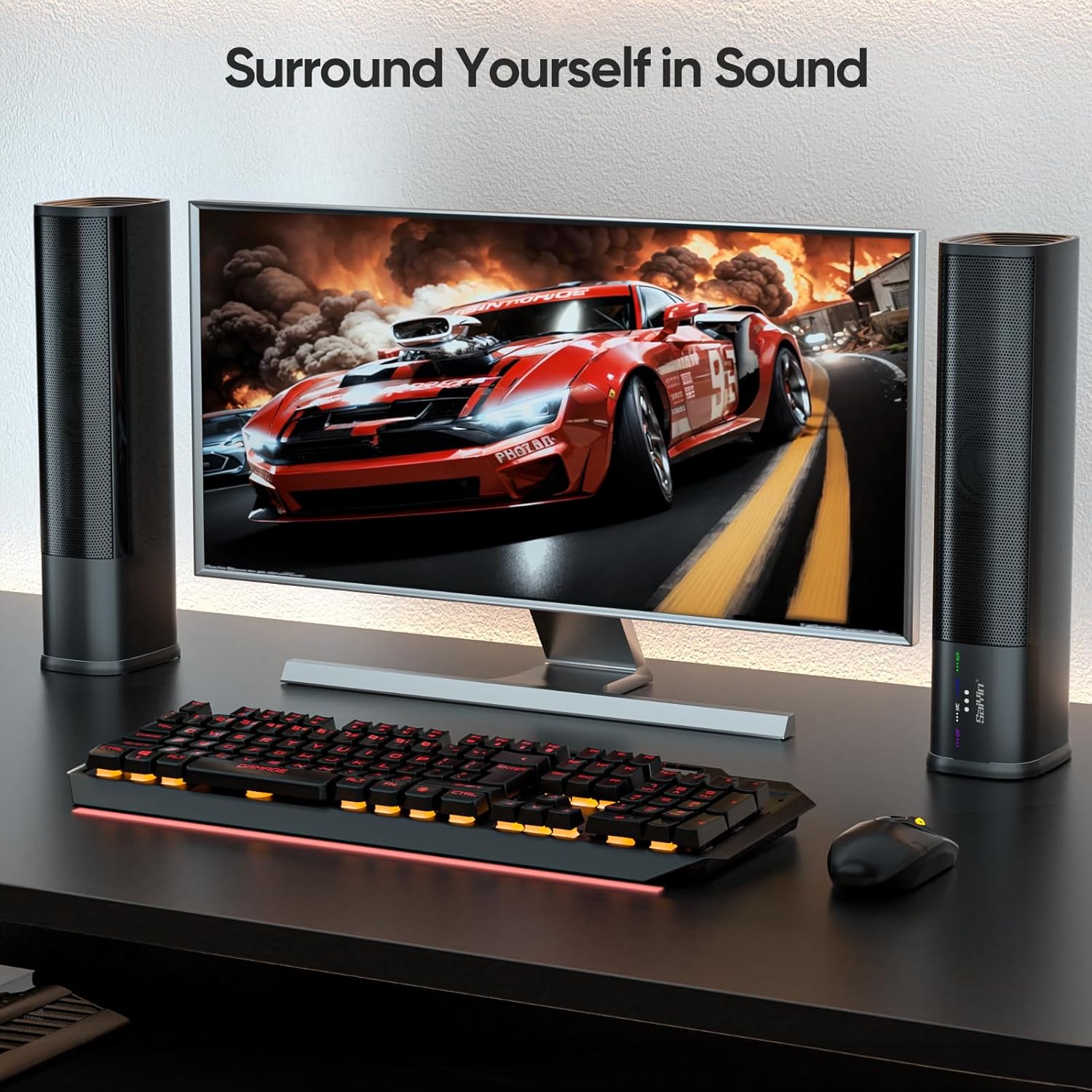 Sound Bar for Smart TV, 2 in 1 Detachable Home Audio Soundba... - Image 4