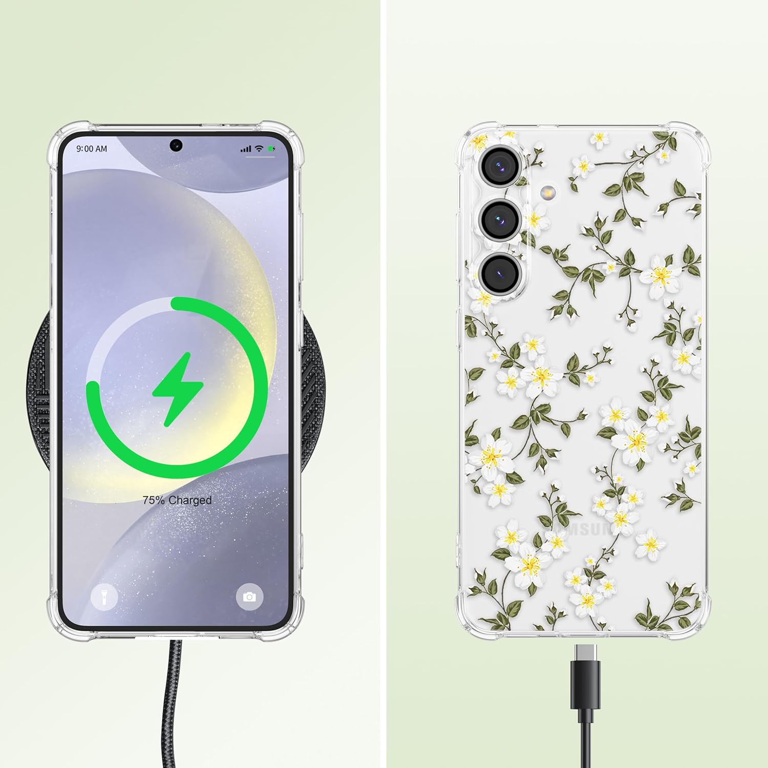 ZTOFERA Case for Samsung Galaxy S25 FE, Transparent Clear So... - Image 6