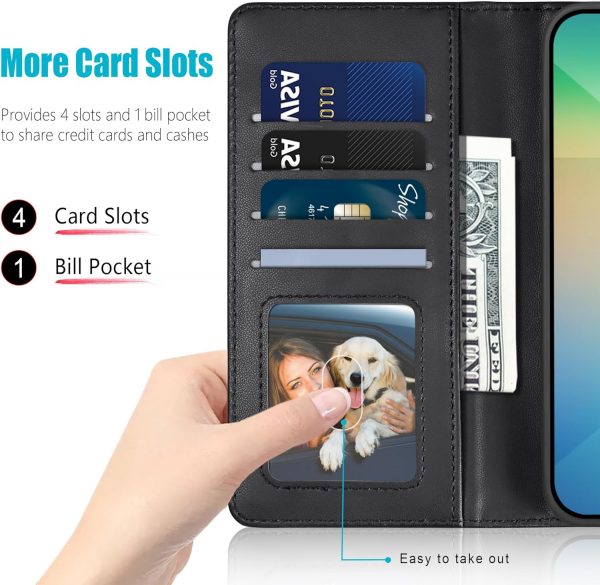 Kuafcase for Samsung A06 Case with 4 Card Slots Magnetic Clo... - Image 3