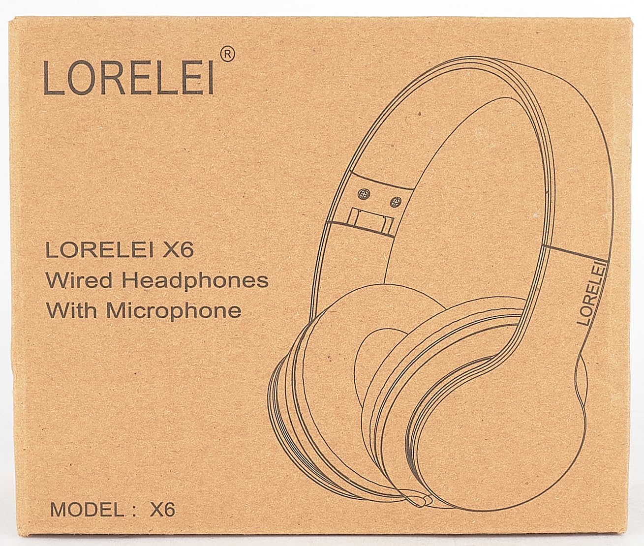 LORELEI X6 Over-Ear Headphones With Microphone, Lightweight ... - Image 8