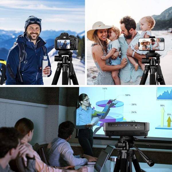 JOILCAN Camera Tripod for Canon Nikon Sony, 65" Aluminum All... - Image 9