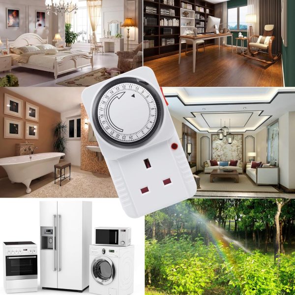 HBN Mechanical Timer Plug Socket, 24 Hour Segment Programmab... - Image 11