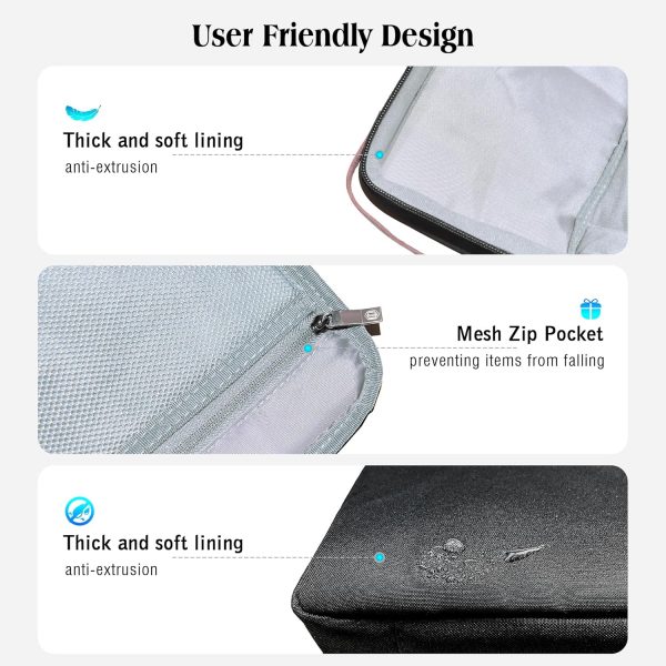 WIWU Tech Pouch Cable Organiser Bag with Handle Large Capaci... - Image 3