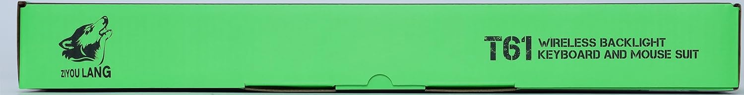 60% Compact wireless gaming keyboard and mouse set, RGB Rain... - Image 14