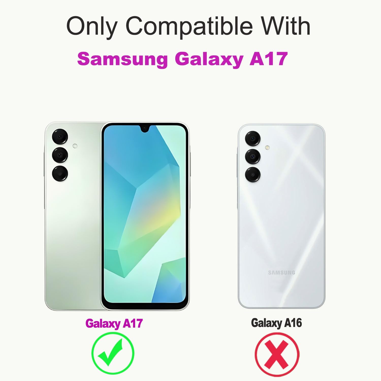 for Samsung Galaxy A17 5G Phone Wallet Case with Screen Prot... - Image 3