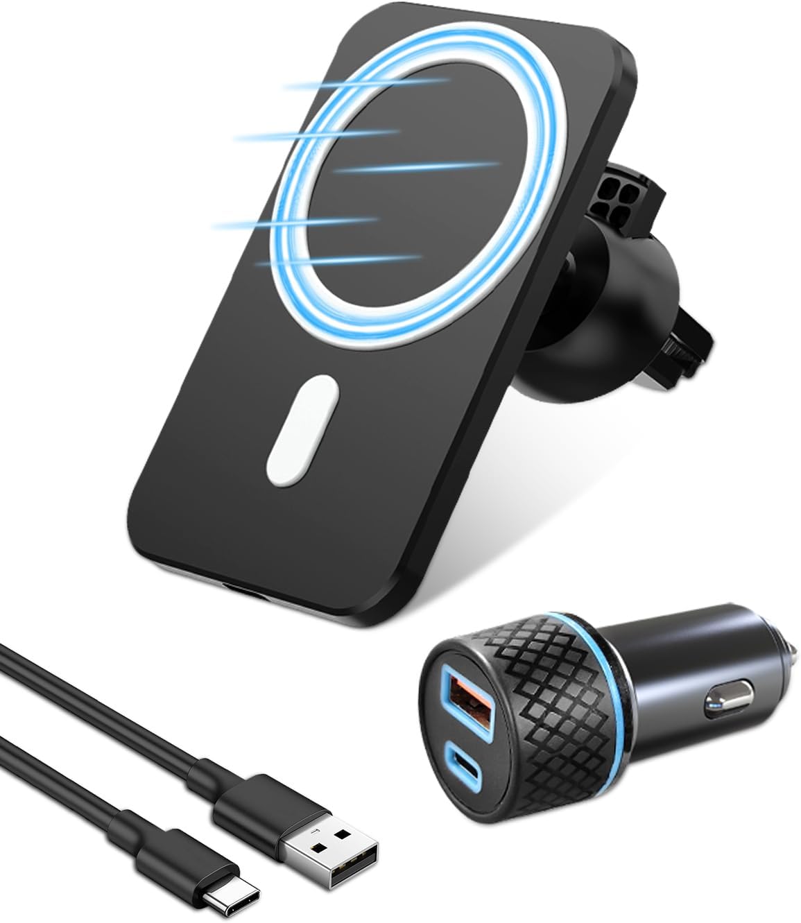 Maxesla 15W Magnetic Car Charger, Fast Charging Magnetic Car... - Image 2