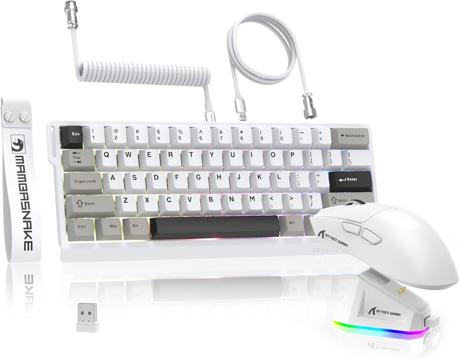 MAMBASNAKE x Attack Shark X60HE Rapid Trigger Wireless Keybo... - Image 2