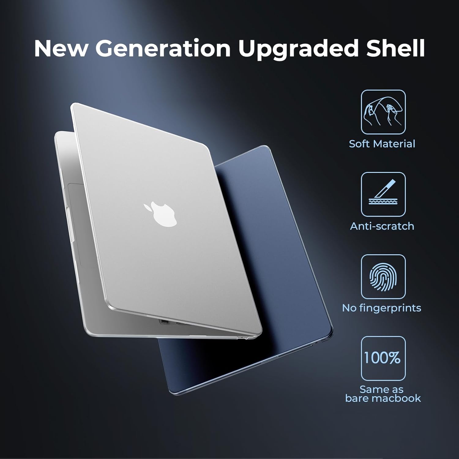 EooCoo Compatible with MacBook Air 13 inch Case 2025 M4 2024... - Image 10