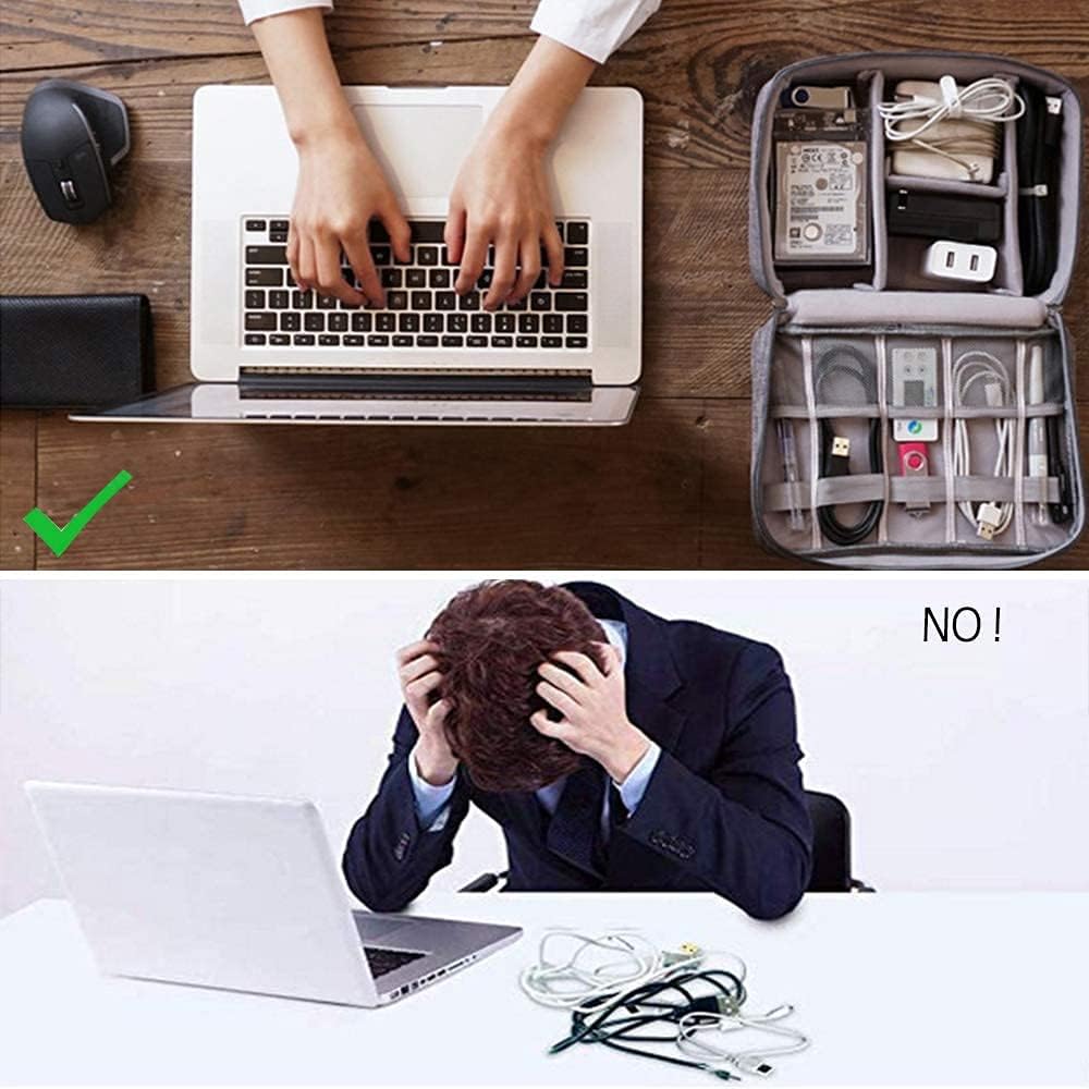 Electronic Organizer, Portable Travel Organizer Bag, Waterpr... - Image 5