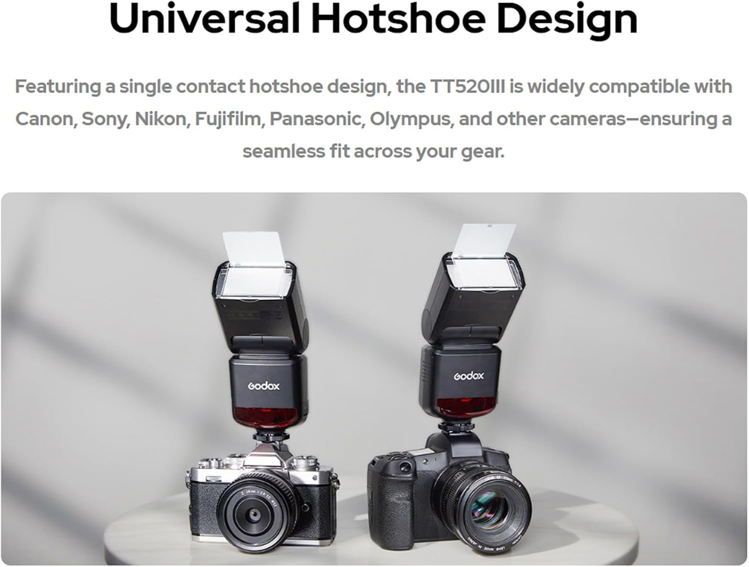 Godox TT520III Camera Flash, 1.8s Recycle Time, 400 Full Pow... - Image 8