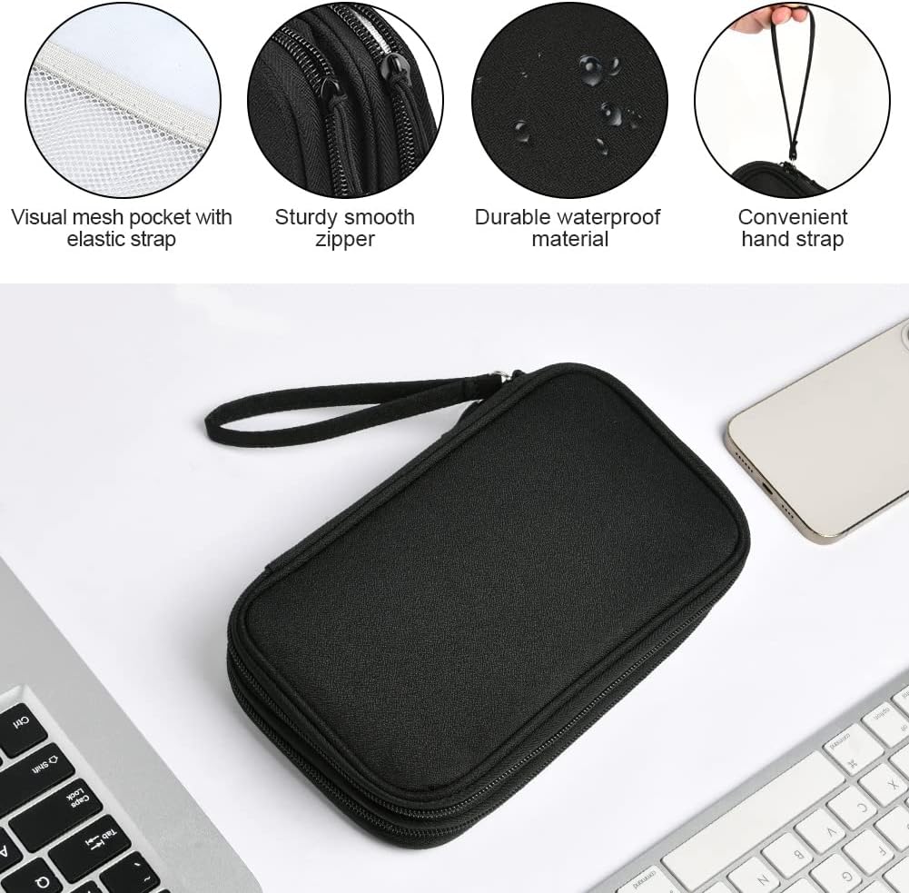 External Hard Drive Case, Universal Cable Organiser With Inn... - Image 5