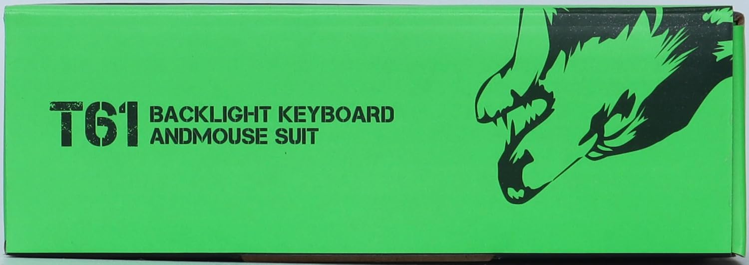 60% Compact wireless gaming keyboard and mouse set, RGB Rain... - Image 16