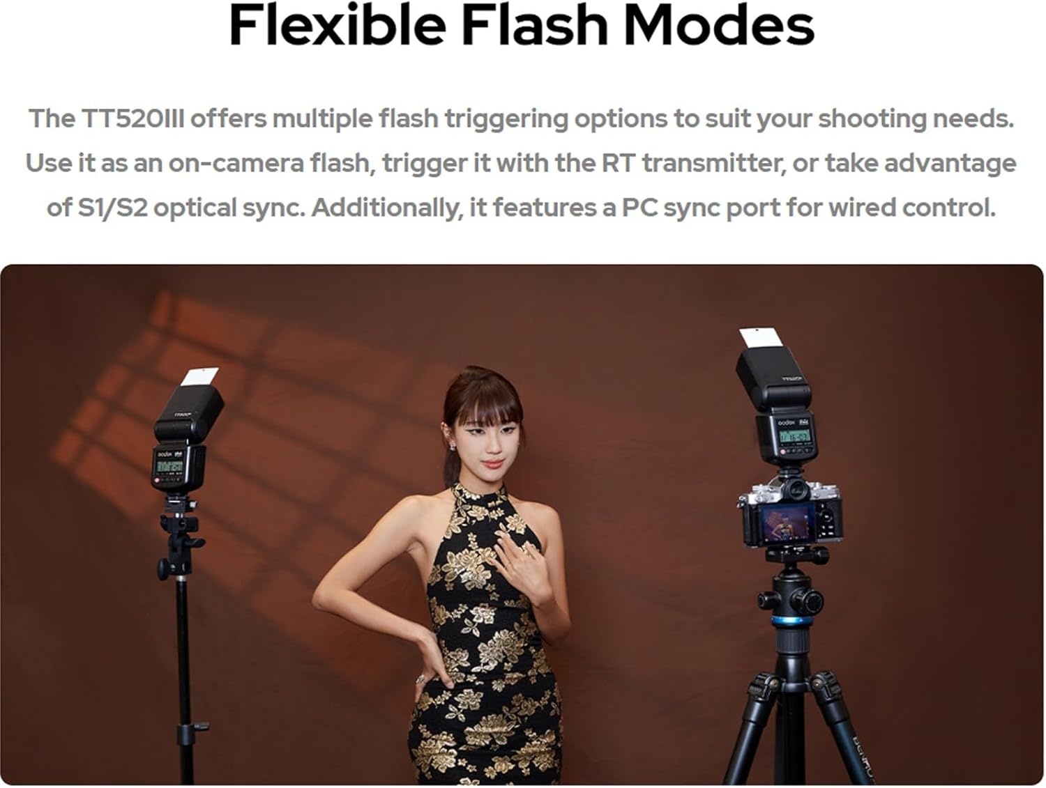 Godox TT520III Camera Flash, 1.8s Recycle Time, 400 Full Pow... - Image 6