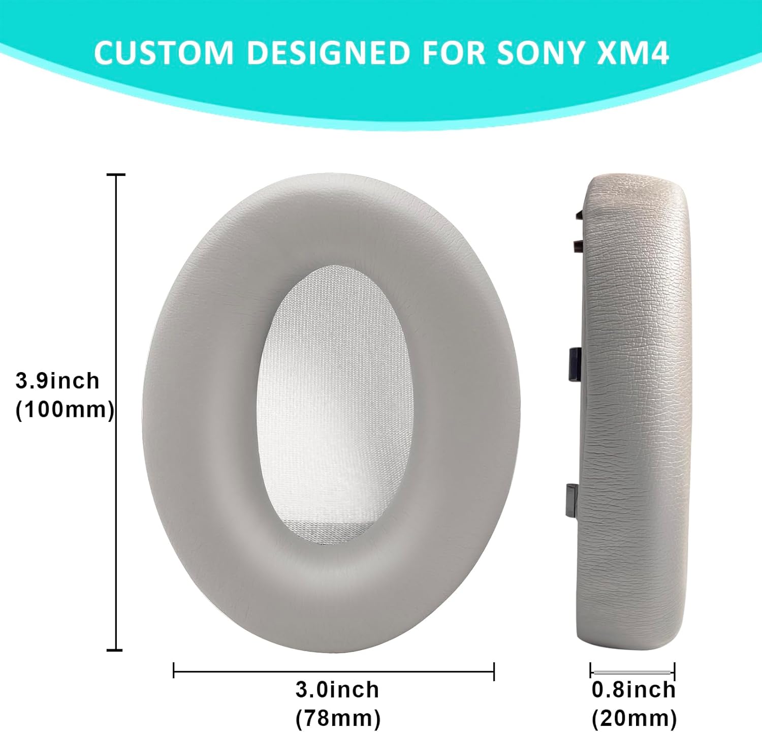 Ear Pads Replacement for Sony WH-1000XM4 - Silver Earpads fo... - Image 4