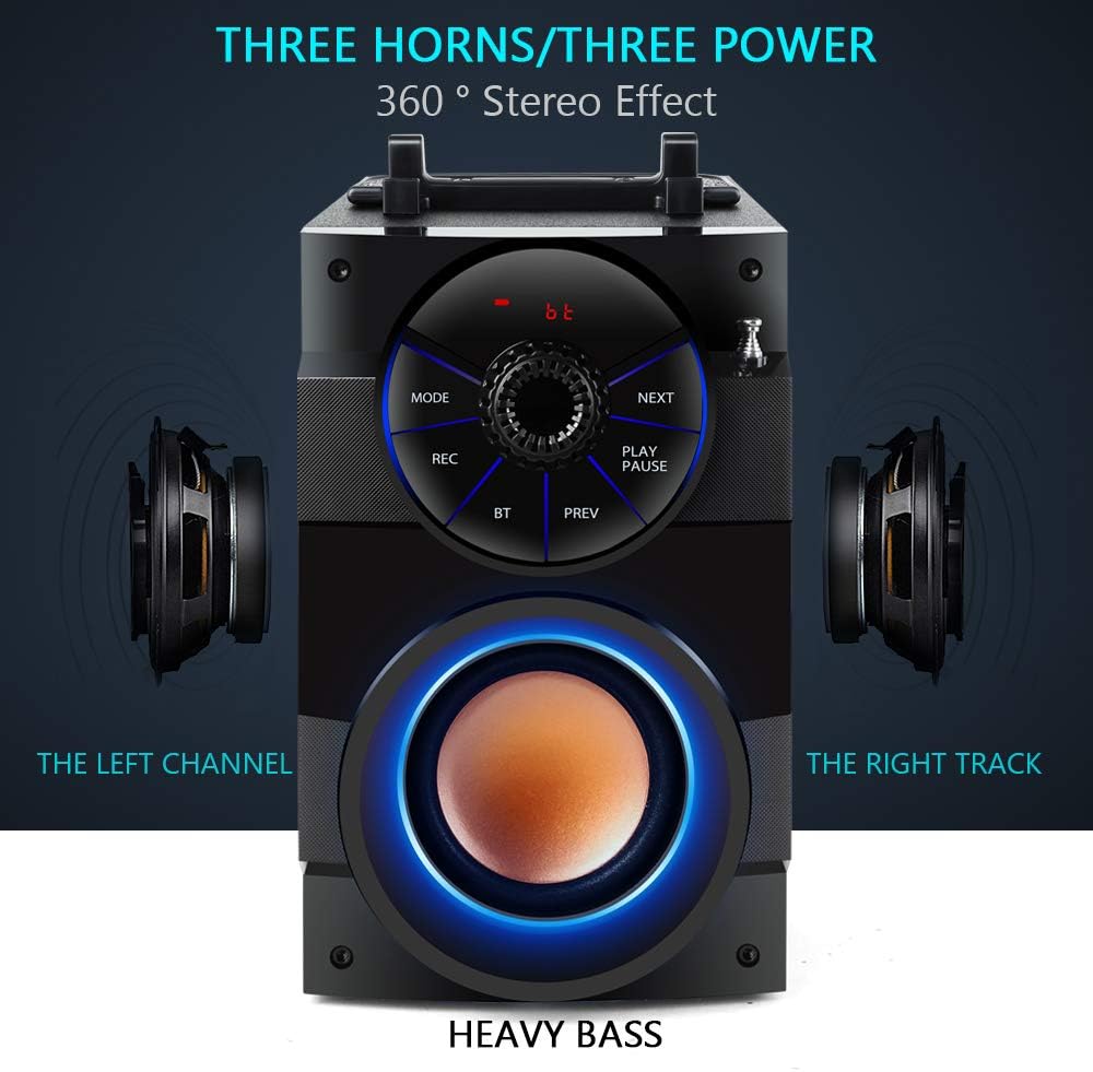 Portable Bluetooth Speakers with Subwoofer Rich Bass Wireles... - Image 5