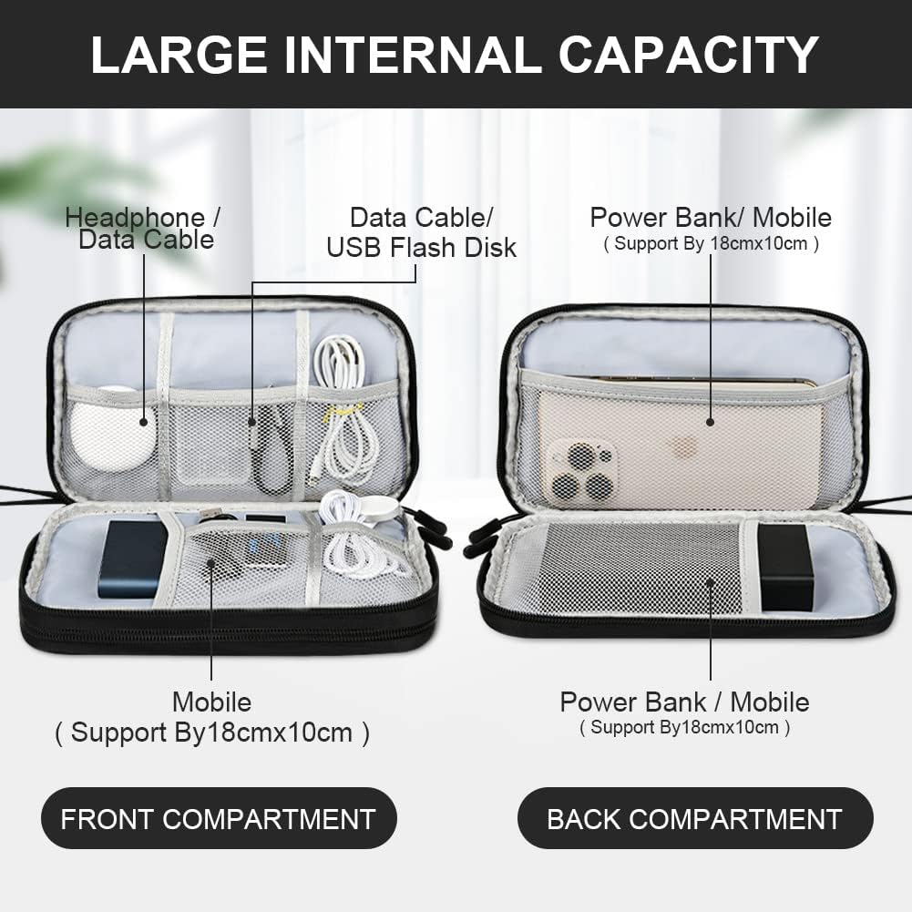 External Hard Drive Case, Universal Cable Organiser With Inn... - Image 6