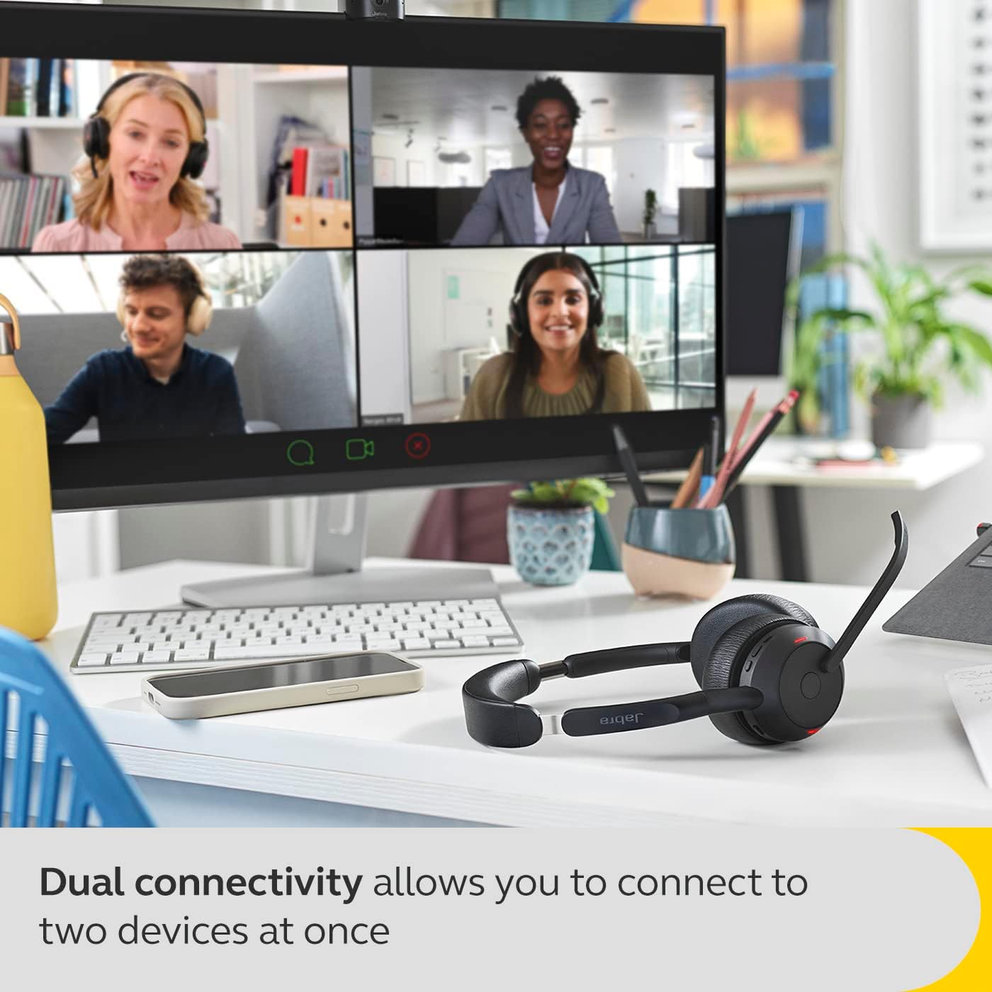 Jabra Evolve2 55 Stereo Wireless Headset Air Comfort Technol... - Image 8