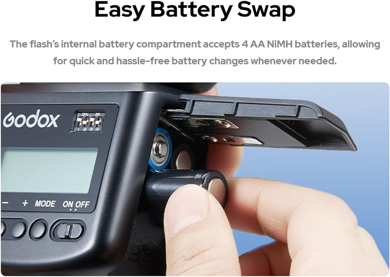 Godox TT520III Camera Flash, 1.8s Recycle Time, 400 Full Pow... - Image 9