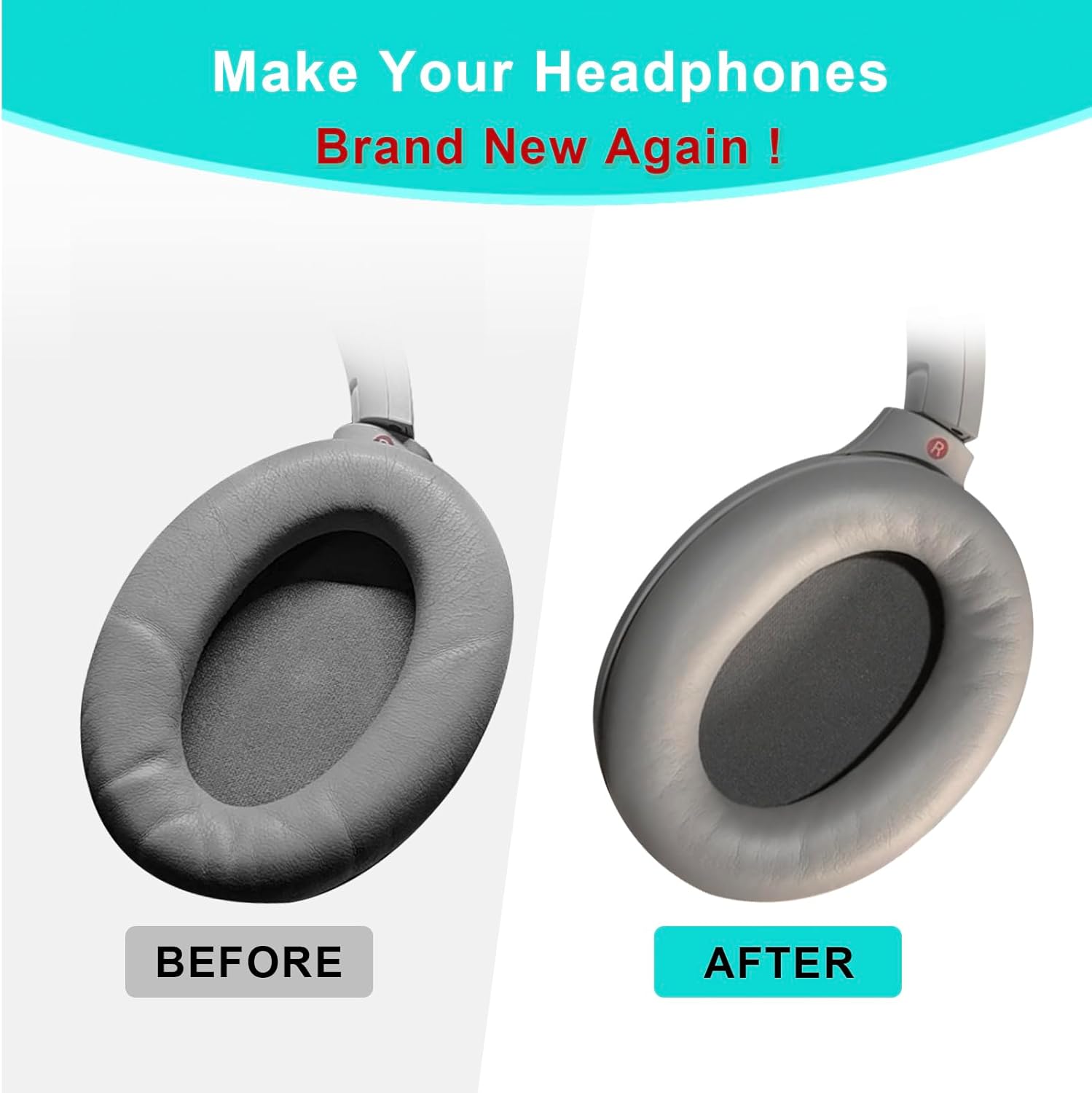 Ear Pads Replacement for Sony WH-1000XM4 - Silver Earpads fo... - Image 6