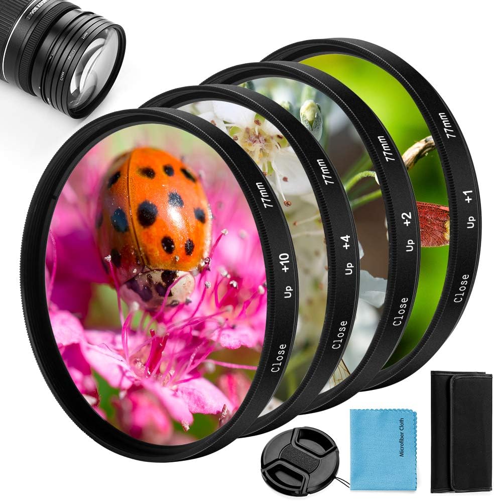 82mm Close-up Filter Kit,Fotover 4 Pieces(+1,+2,+4,+10) Macr... - Image 2