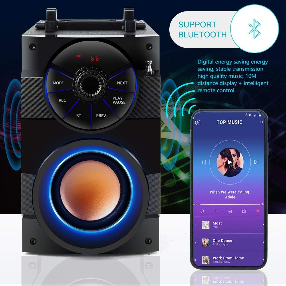 Portable Bluetooth Speakers with Subwoofer Rich Bass Wireles... - Image 4
