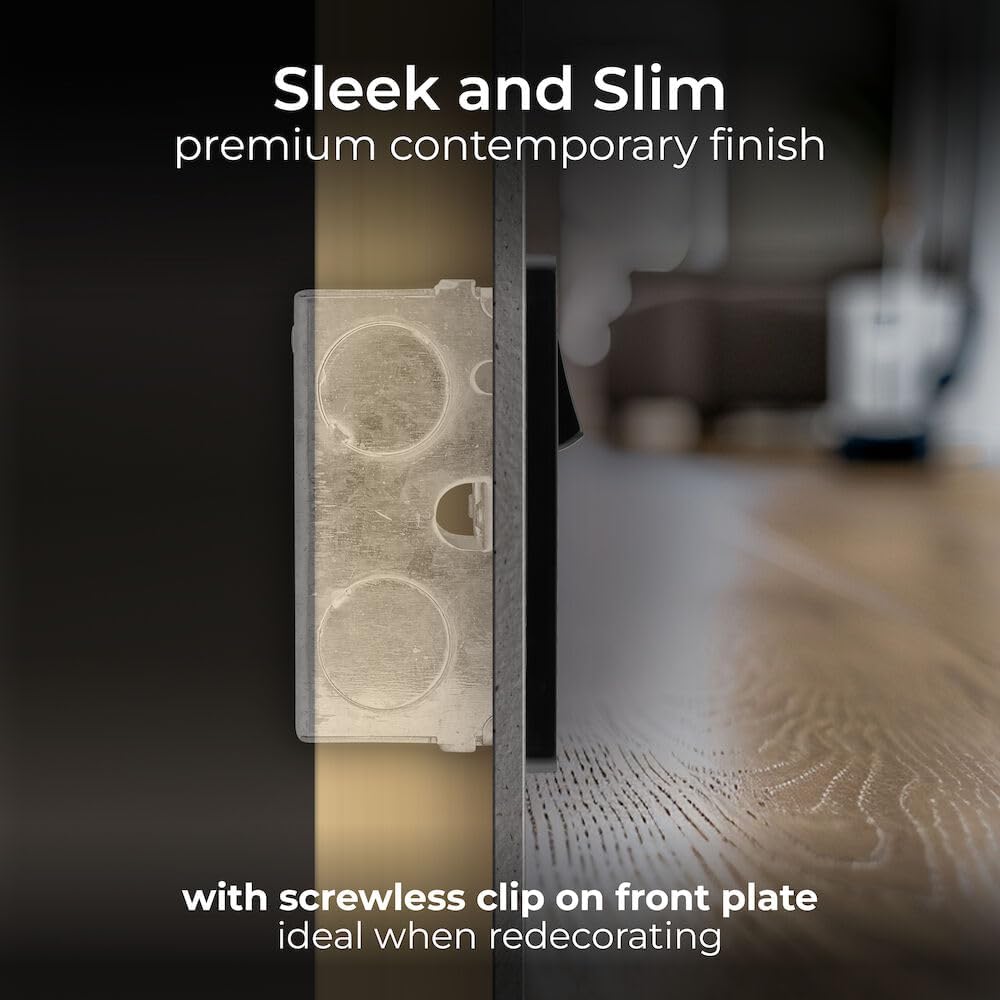 BG Electrical 22W Double Switched Power Wall Plug Socket wit... - Image 7