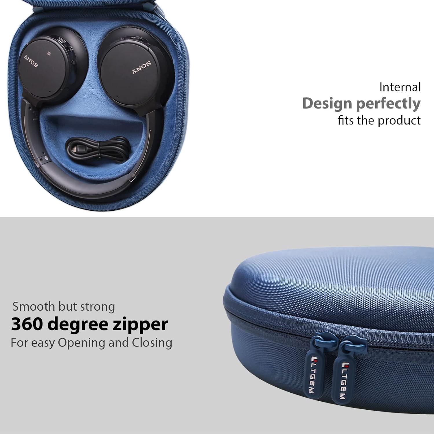 LTGEM Case Compatible with Sony WH-CH720N / WH-CH520 / WHCH7... - Image 7