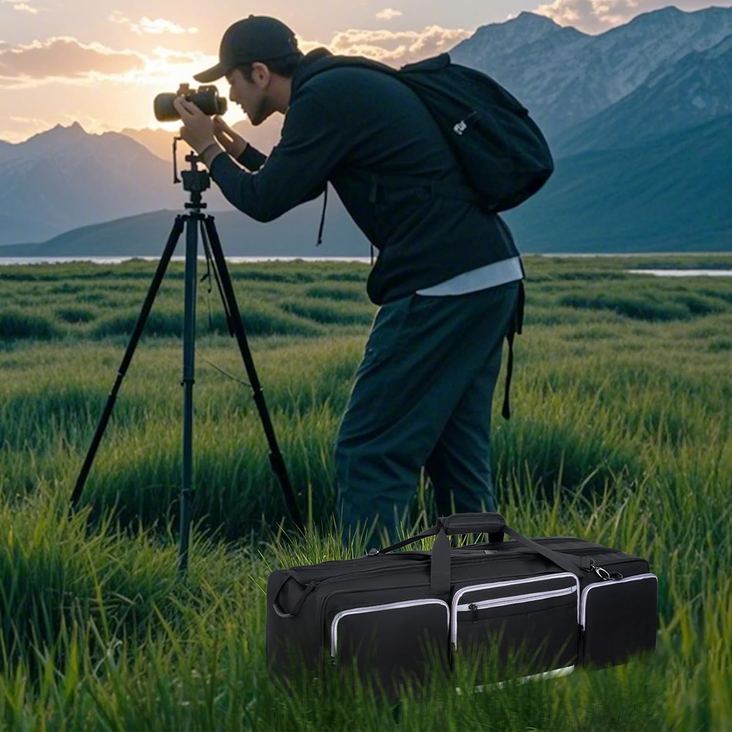 30.7" Tripod Carrying Case Bag, Large Photographic Tripod Ba... - Image 9