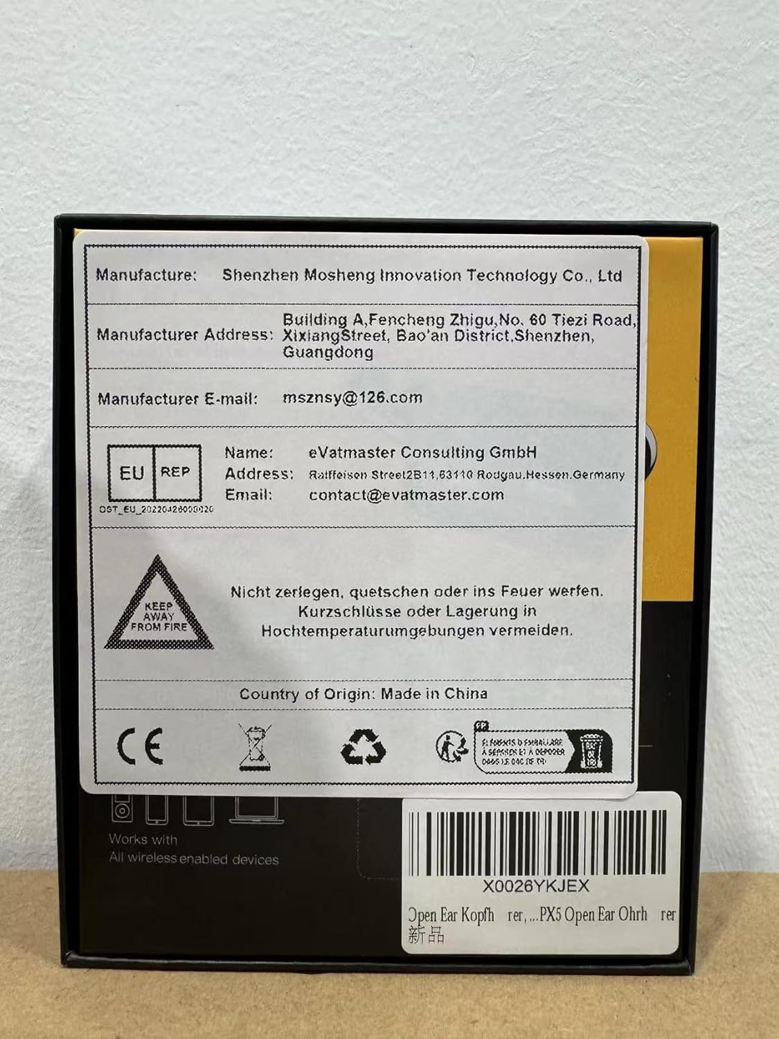 Oraolo Open Ear Headphones, Bluetooth 5.4 Earphones, Stereo ... - Image 9