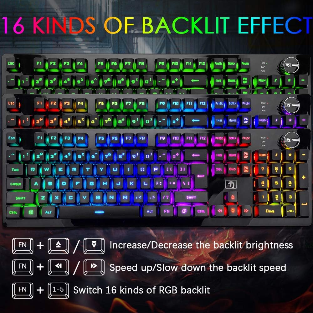 FELiCON K620 Wireless Gaming Keyboard and Mouse Combo, Mecha... - Image 5