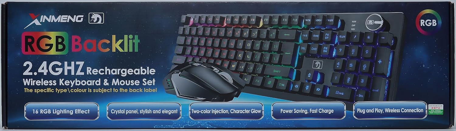 FELiCON K620 Wireless Gaming Keyboard and Mouse Combo, Mecha... - Image 11