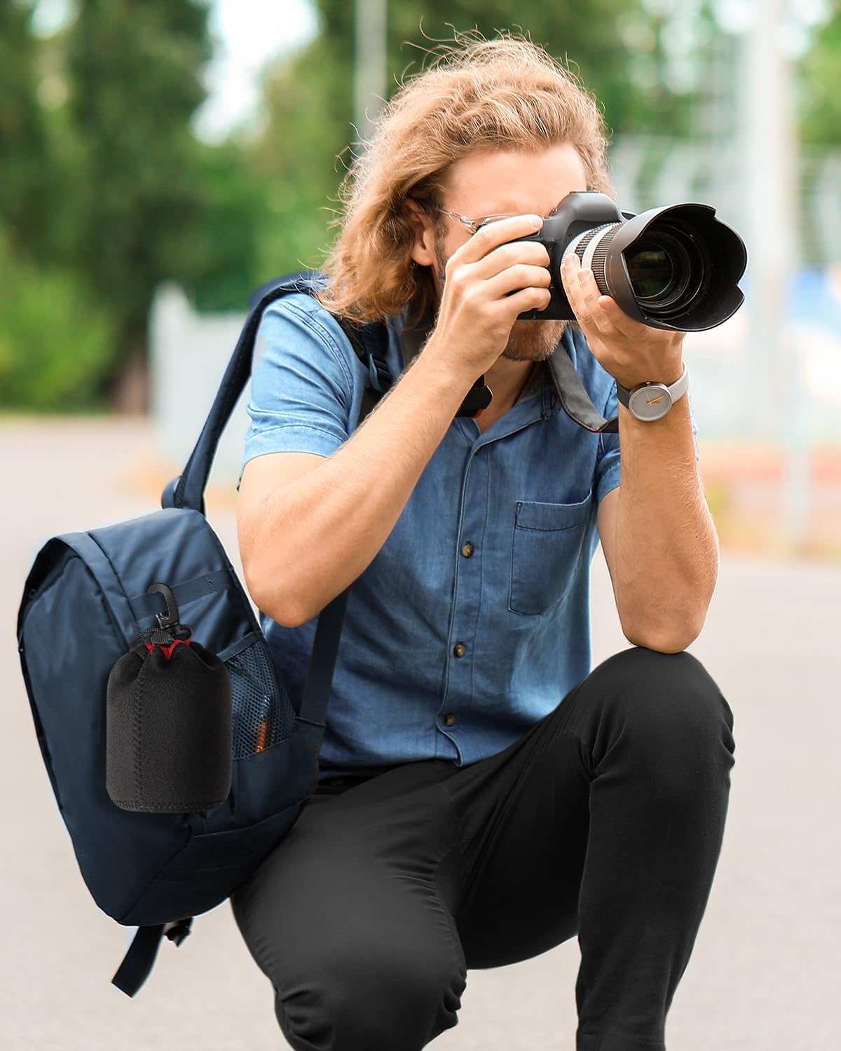 4 Pack Thick Lens Pouch Set for Protect DSLR Camera Len, Len... - Image 7